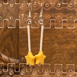 Long dangly star earrings